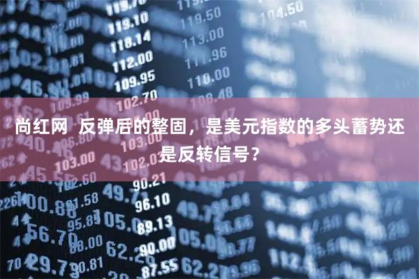 尚红网  反弹后的整固，是美元指数的多头蓄势还是反转信号？